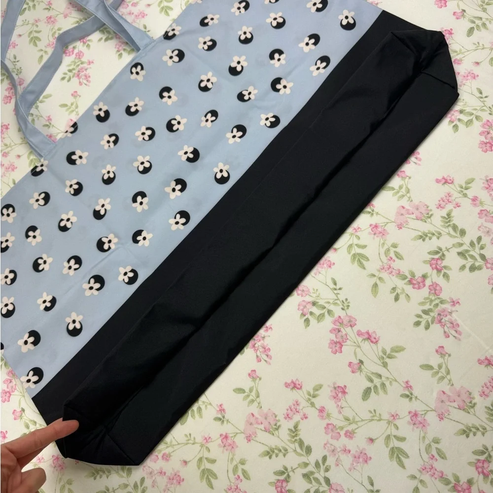 Kate Spade Large Polka Dot Reusable Floral‎ Shopping Tote Eco Friendly